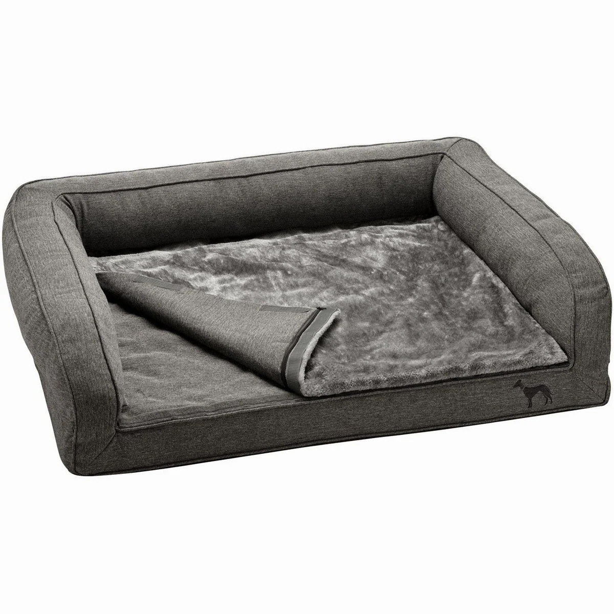 Hunter Livingston orthopädisches Hundesofa, ergonomische Liegefläche, abnehmbarer Bezug