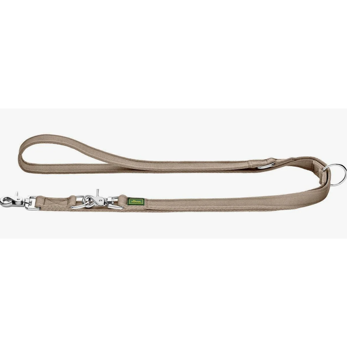 Hunter Inari Führleine, verstellbar, 3-fach, weich und reißfest — 200 cm, beige