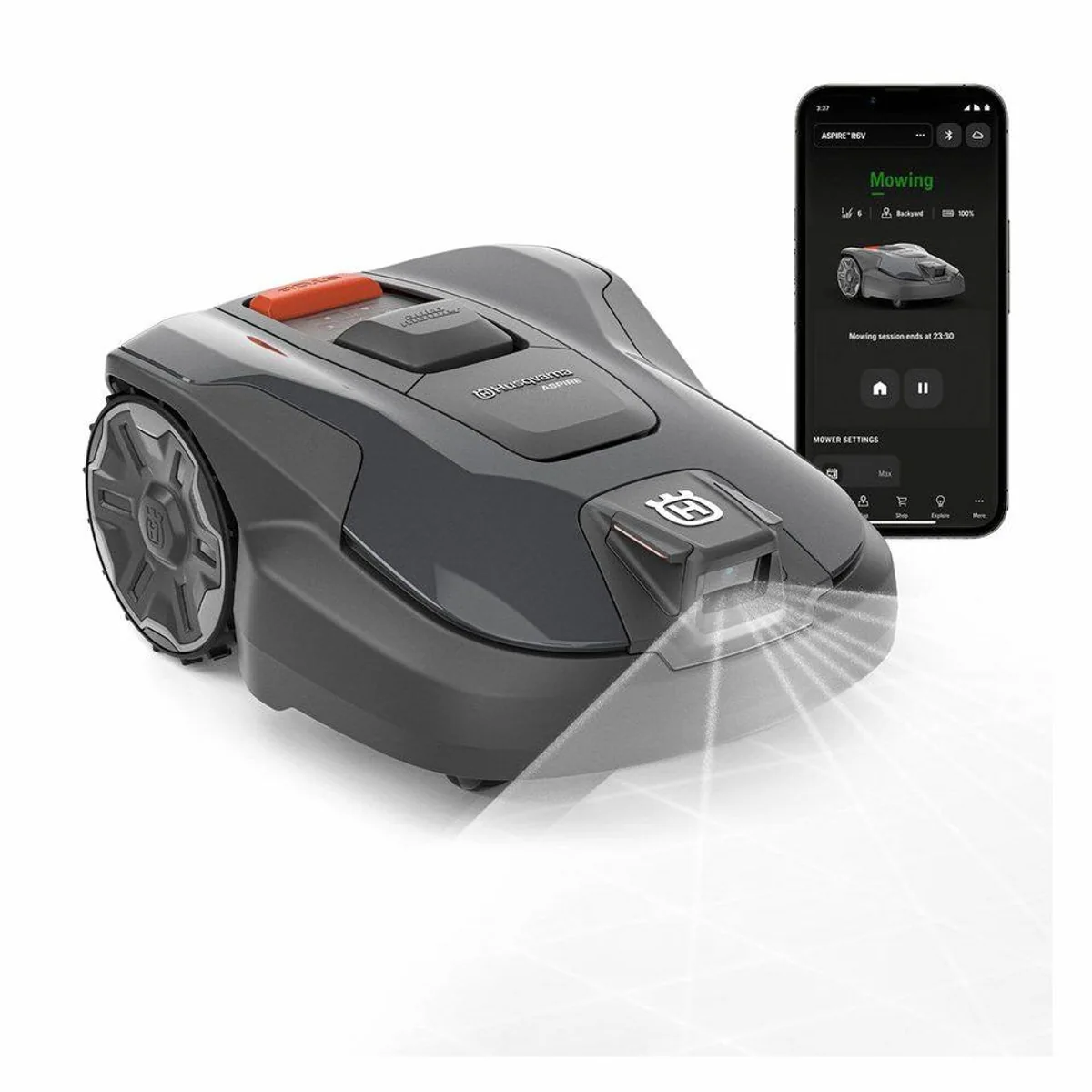 Husqvarna Automower Aspire R6V, kabellos, Objekterkennung, GPS-Navigation