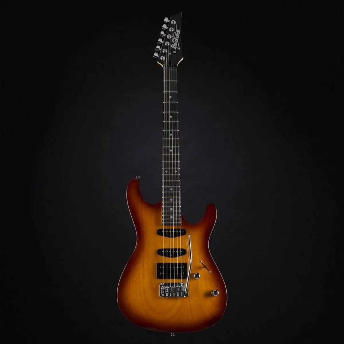 Ibanez Gio GSA60-BS E-Gitarre, Okoume Korpus, HSS-Tonabnehmer — Brown Sunburst Finish 2