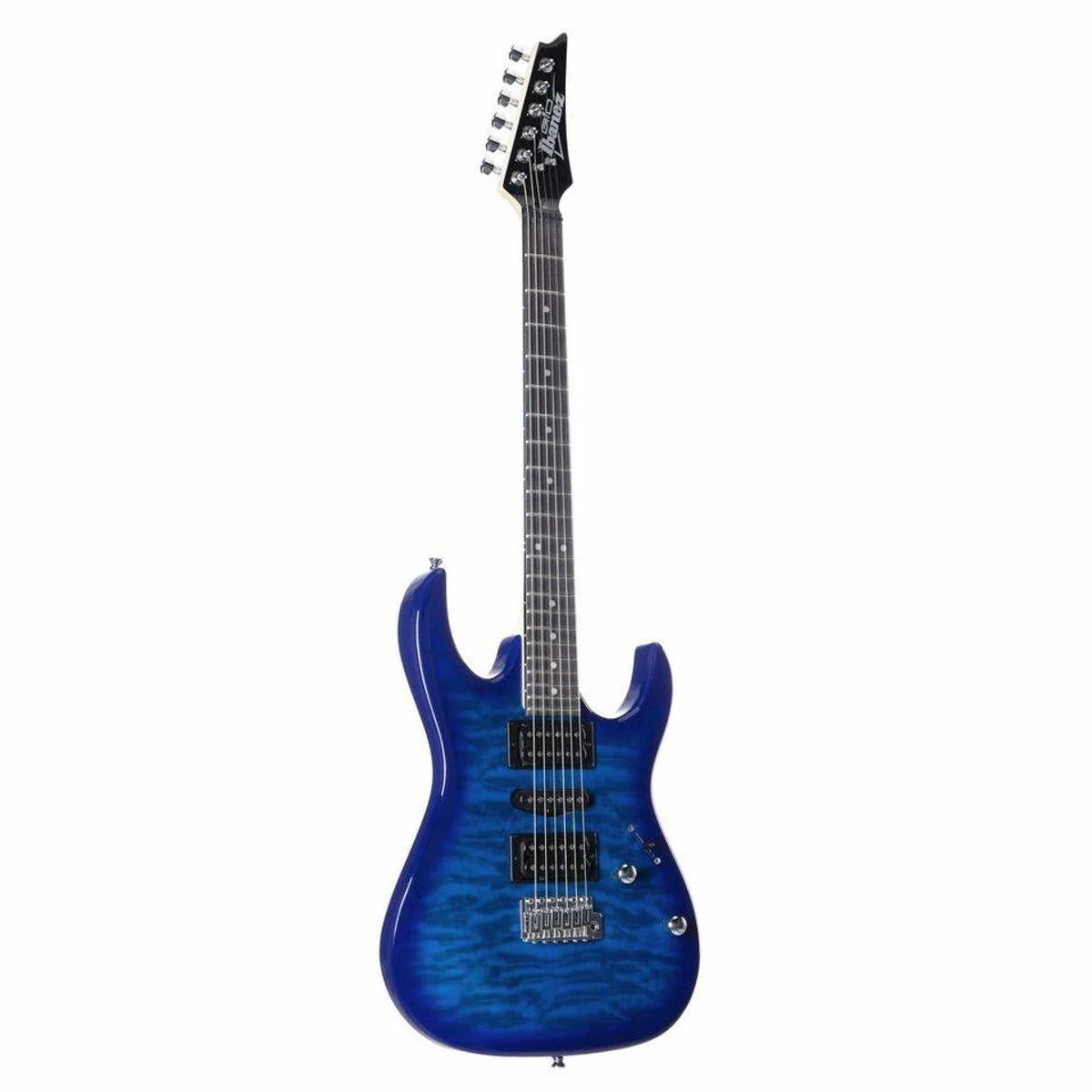 Ibanez Gio GRX70QA-TBB E-Gitarre, Pappel-Korpus, Humbucker & Single Coil — Transparent Blue Burst