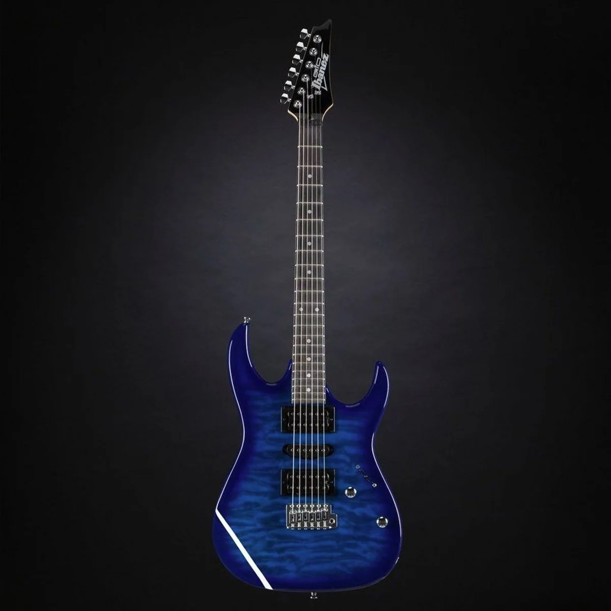 Ibanez Gio GRX70QA-TBB E-Gitarre, Pappel-Korpus, Humbucker & Single Coil — Transparent Blue Burst 2