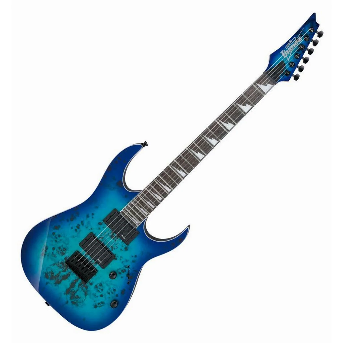 Ibanez GRGR221PA-AQB E-Gitarre, Okoume Korpus, Ahornhals, 2 x IBZ-6 Humbucker