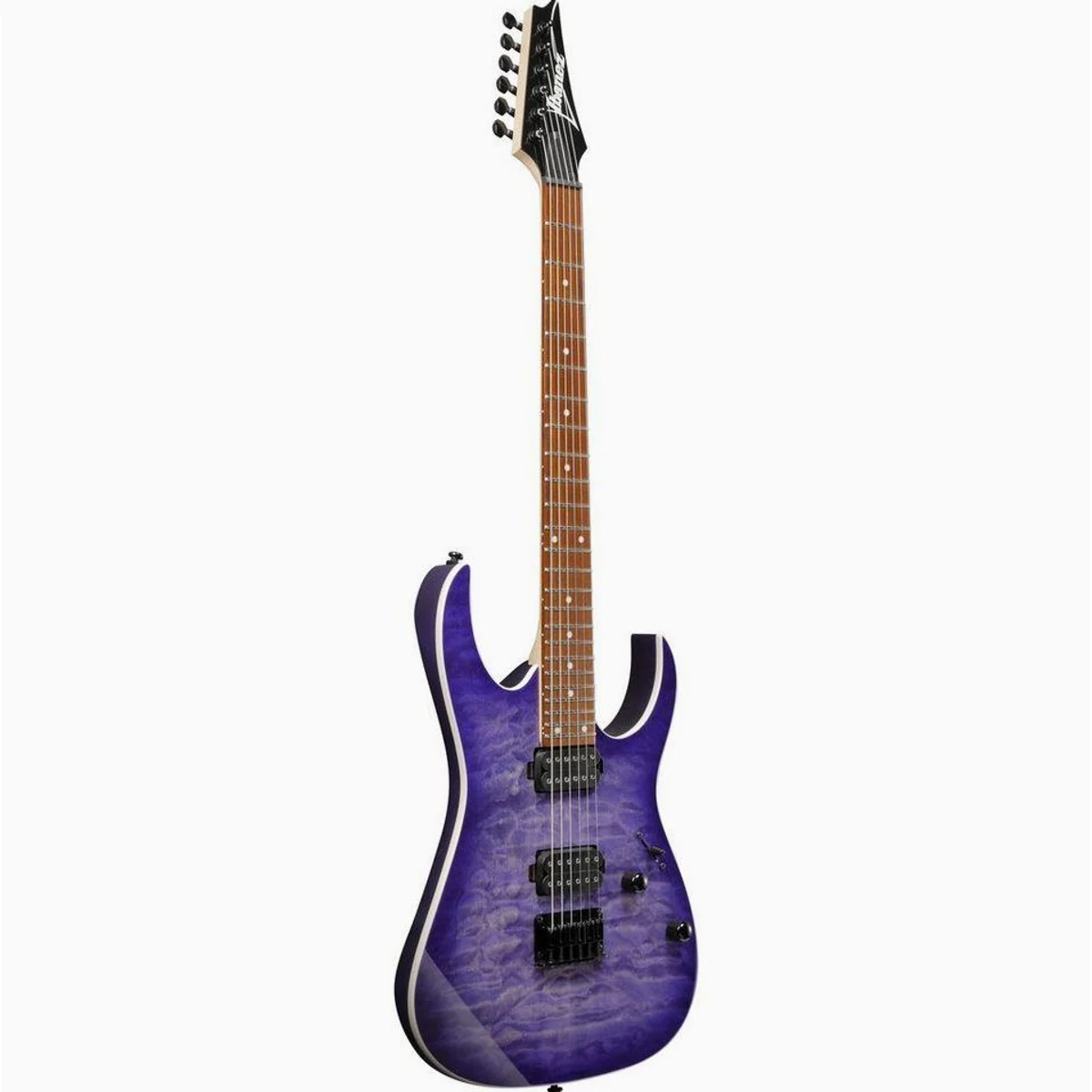 Ibanez RG421QM-CBB Cerulean Blue Burst, kraftvolle Quantum Humbucker, ergonomisches Design — E-Gitarre für Rock und Metal 3