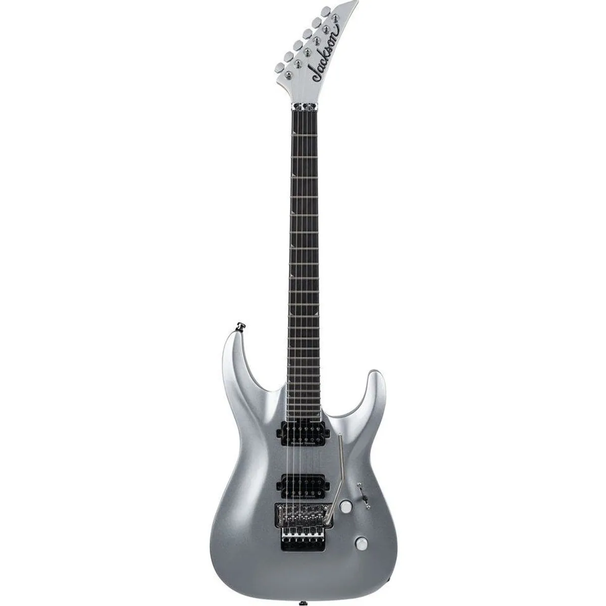 Jackson Pro Plus Soloist SLA2 EB Quicksilver, ergonomischer Korpus, hochwertige Tonabnehmer