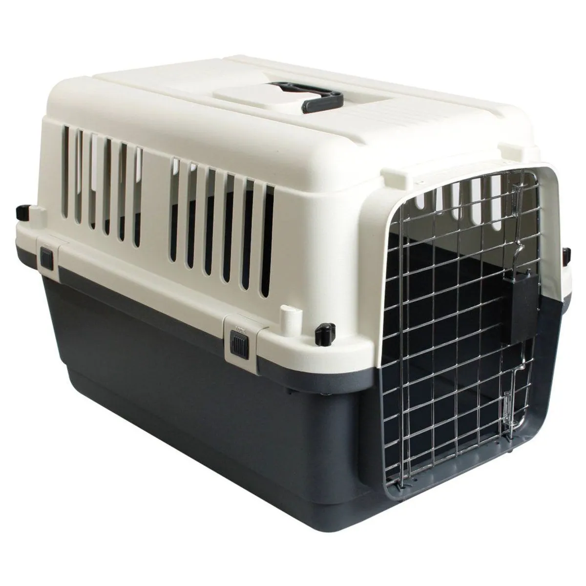 Karlie Nomad Transportbox für Hunde, hochwertiger Kunststoff, sicherer Transport, einfache Handhabung