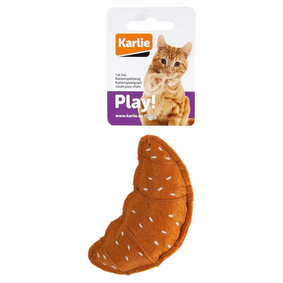 Karlie Tierkuscheltier Croissant, unwiderstehlicher Spielspaß für Katzen 2