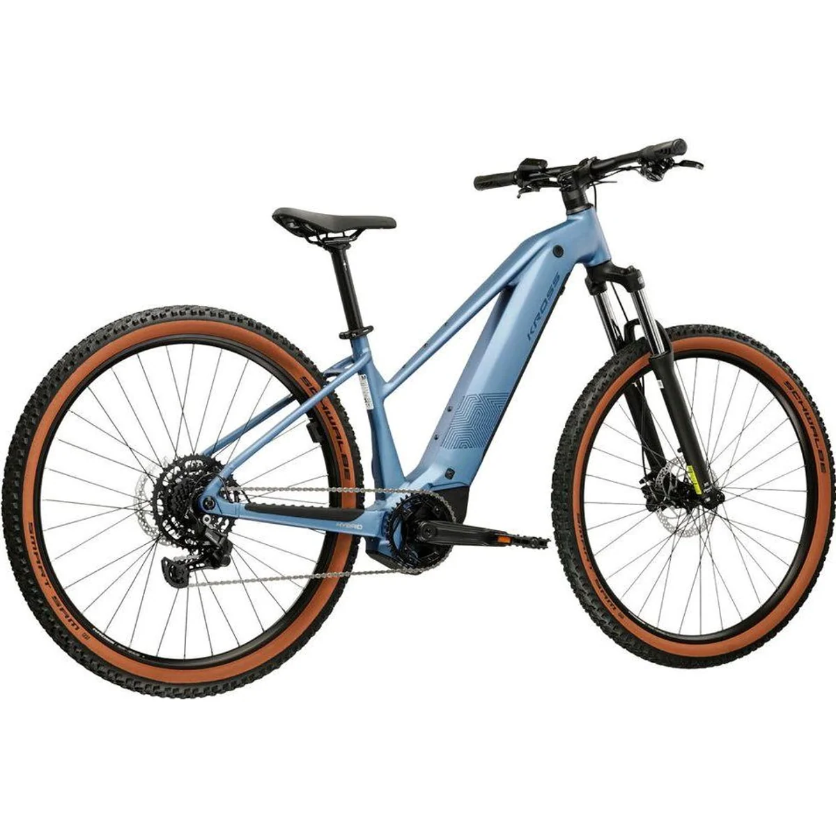 Kross Influx Hybrid 2.0 E-Bike, kraftvoller BOSCH Motor, 600 Wh Akku — 29 Zoll, 9 Gänge, komfortable Federgabel 3