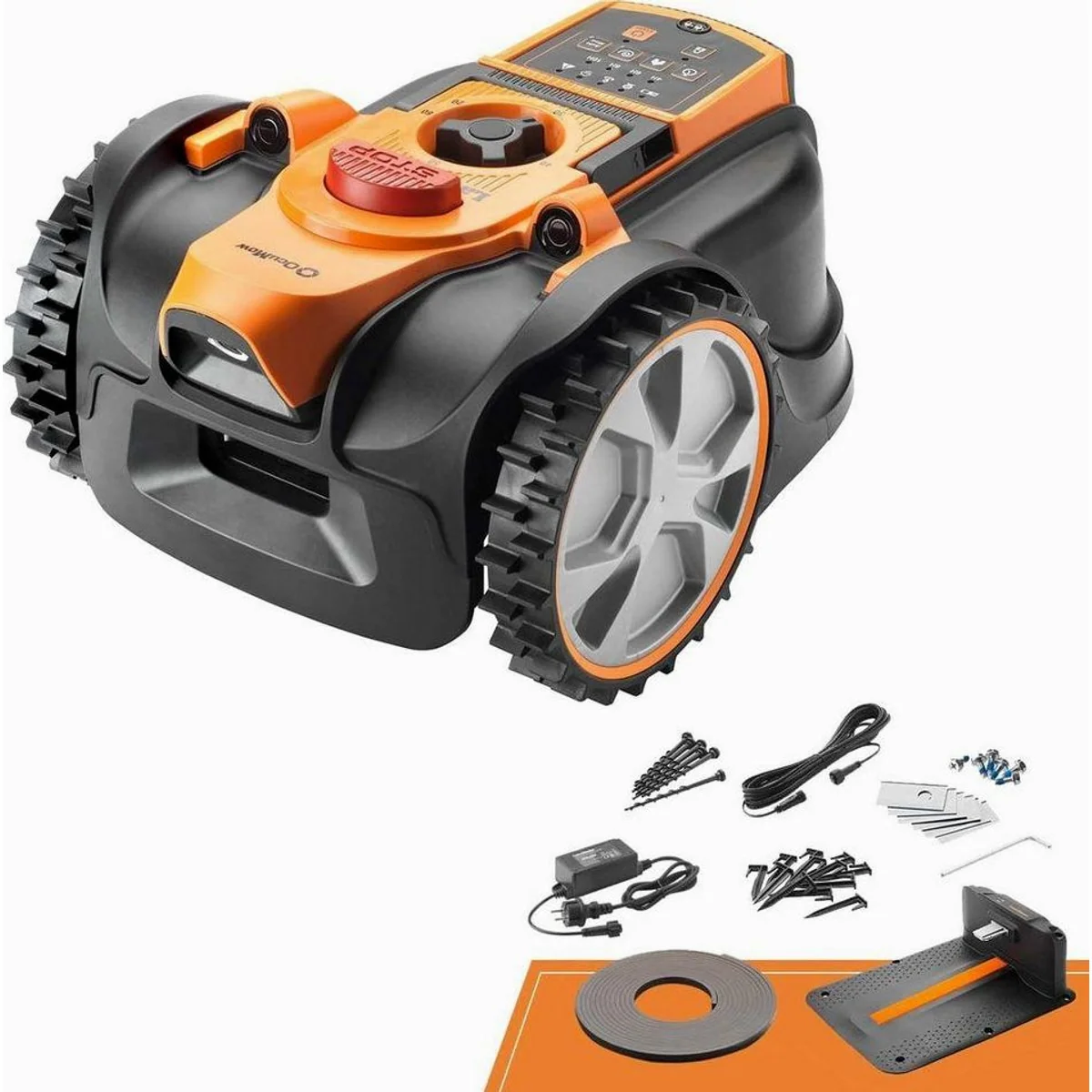 Lawnmaster OcuMow16 Rasenmähroboter, kabellos, intelligente Navigation, für Flächen bis 300 m²