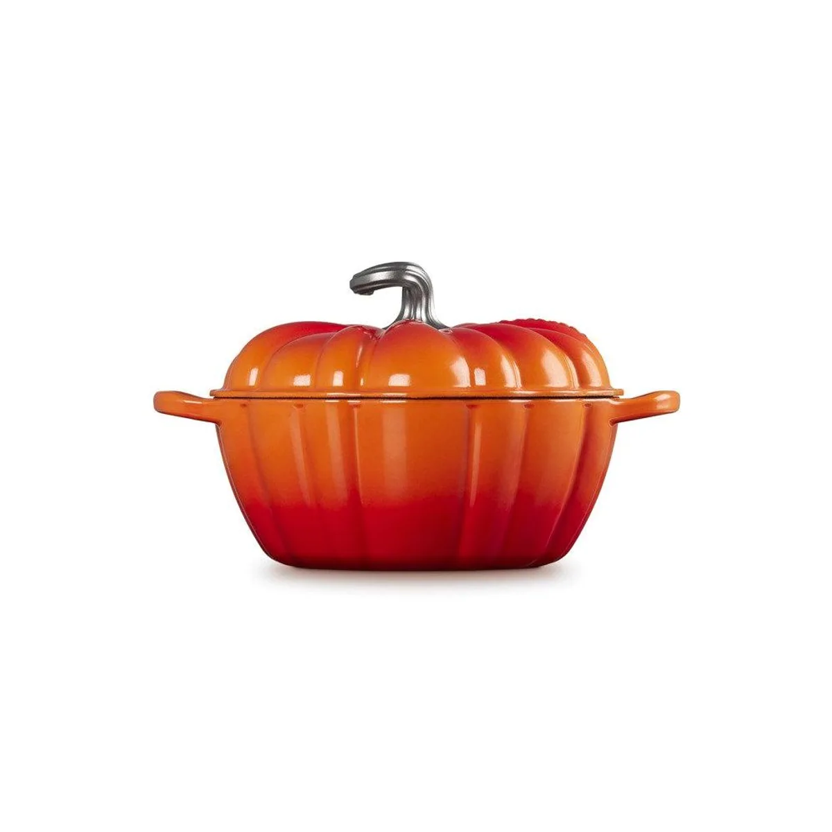Le Creuset Kürbis Bräter, emailliertes Gusseisen, 24 cm, außergewöhnliches Design 4