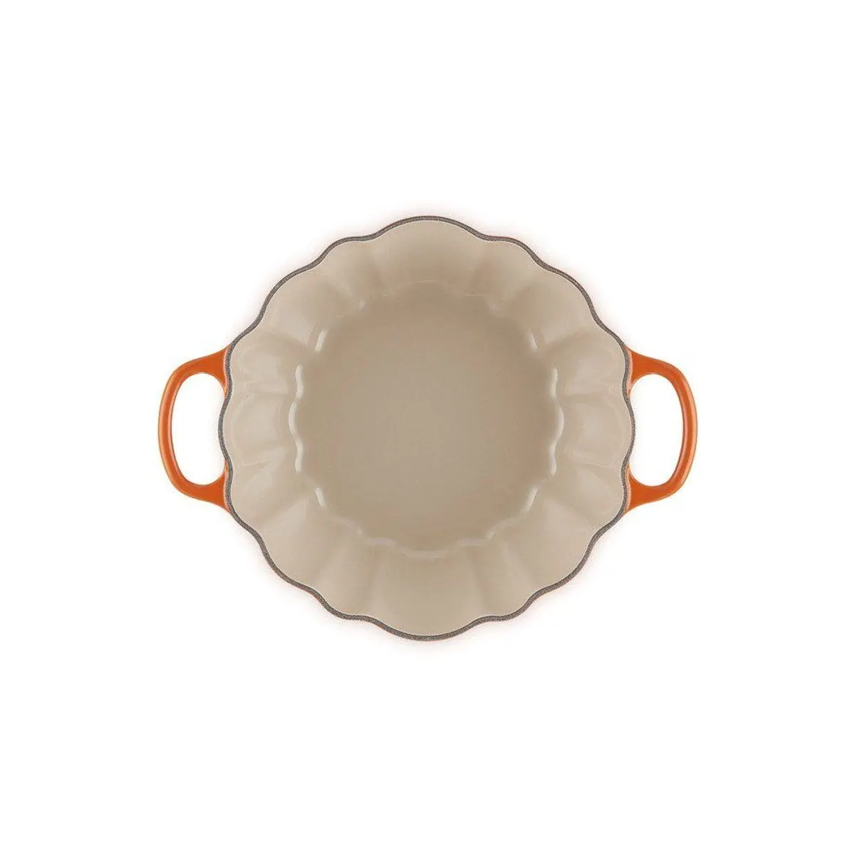 Le Creuset Kürbis Bräter, emailliertes Gusseisen, 24 cm, außergewöhnliches Design 5