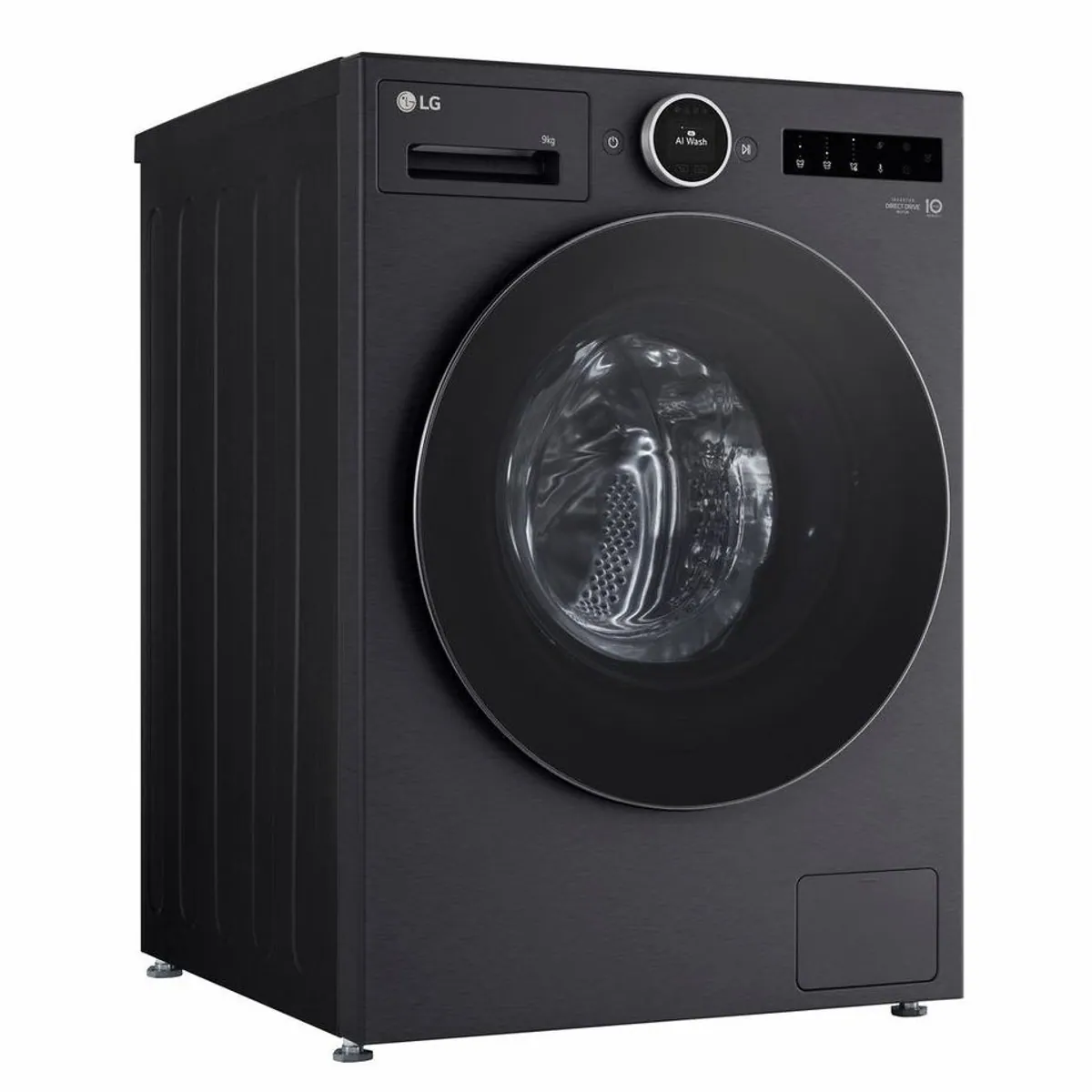 LG F4WX9092B Waschmaschine, 9 kg Fassungsvermögen, 1400 U/min — Energieeffizienz A, Nachlegefunktion, Mengenautomatik