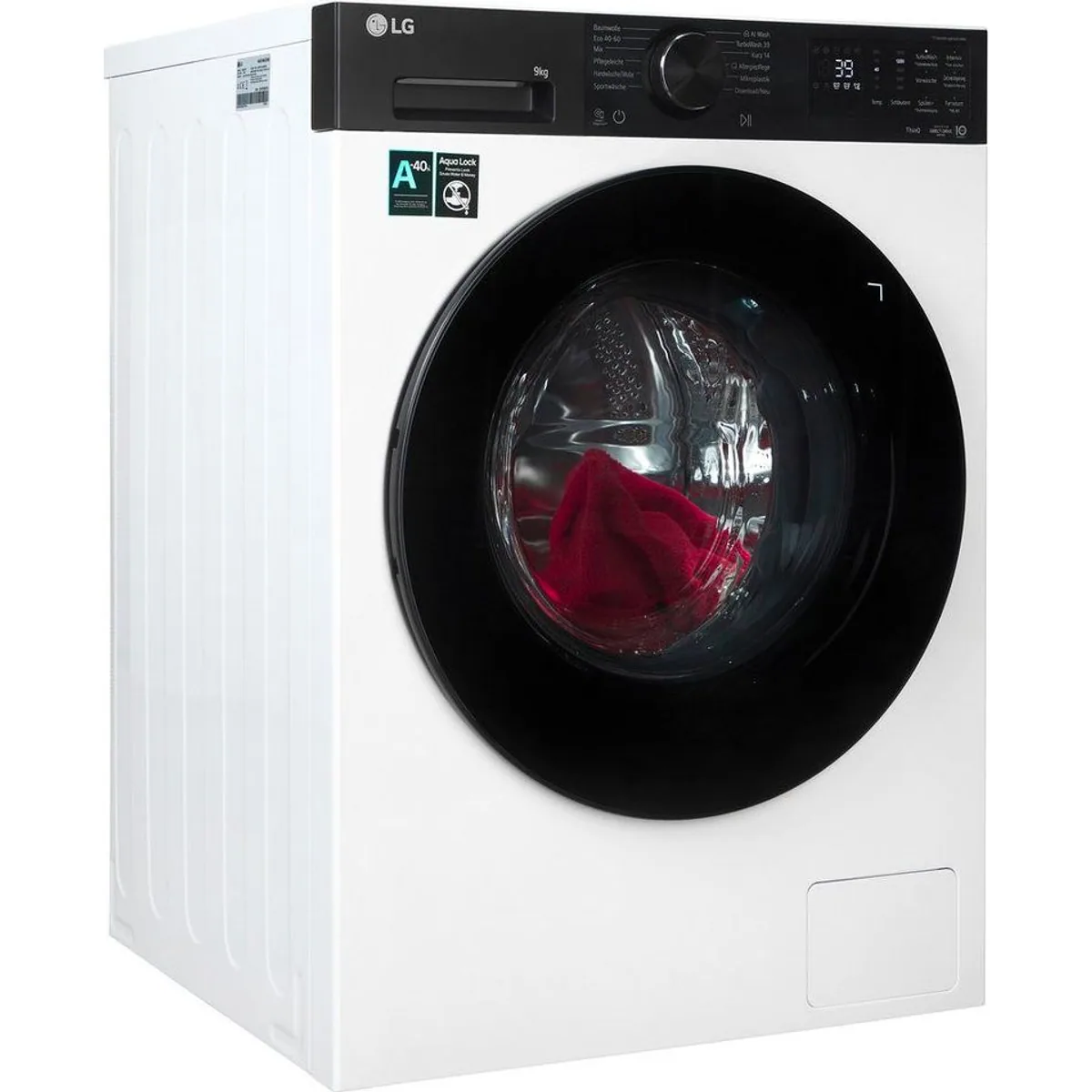LG F4WX709YP Waschmaschine, 9 kg, 1400 U/min, AI Wash, AquaLock — moderne Technologie für optimale Pflege