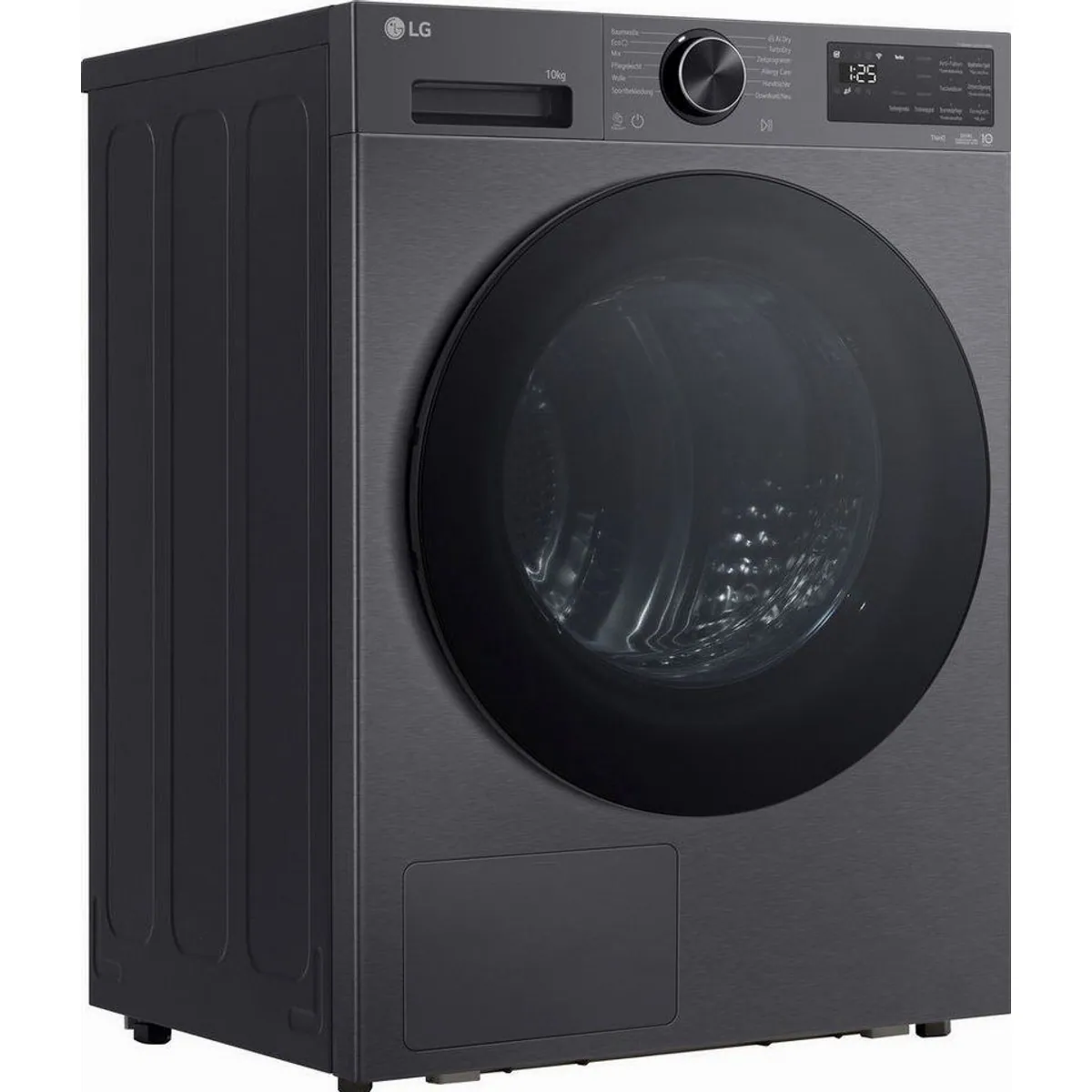 LG Wärmepumpentrockner X7 RT10X7B, KI-gestützte Trockentechnologie, selbstreinigender Kondensator