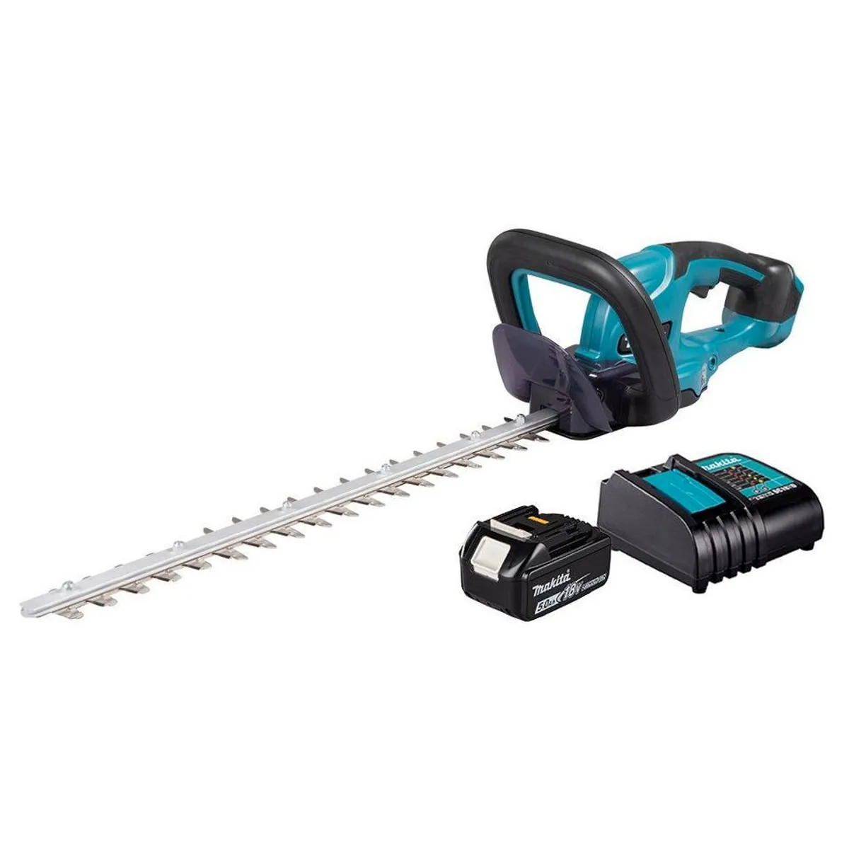Makita DUH507 Akku-Heckenschere, leistungsstarker 5 Ah Akku, inkl. Ladegerät DC18SD