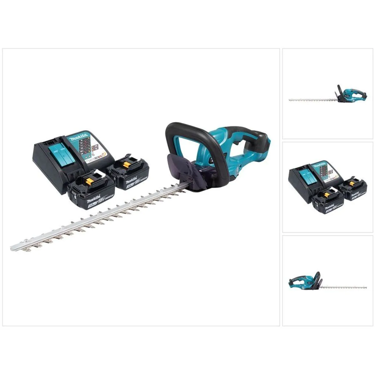 Makita DUH 507 Akku-Heckenschere, kraftvoll, leise, vibrationsarm — 18 V, 50 cm, 2x Akku 3,0 Ah