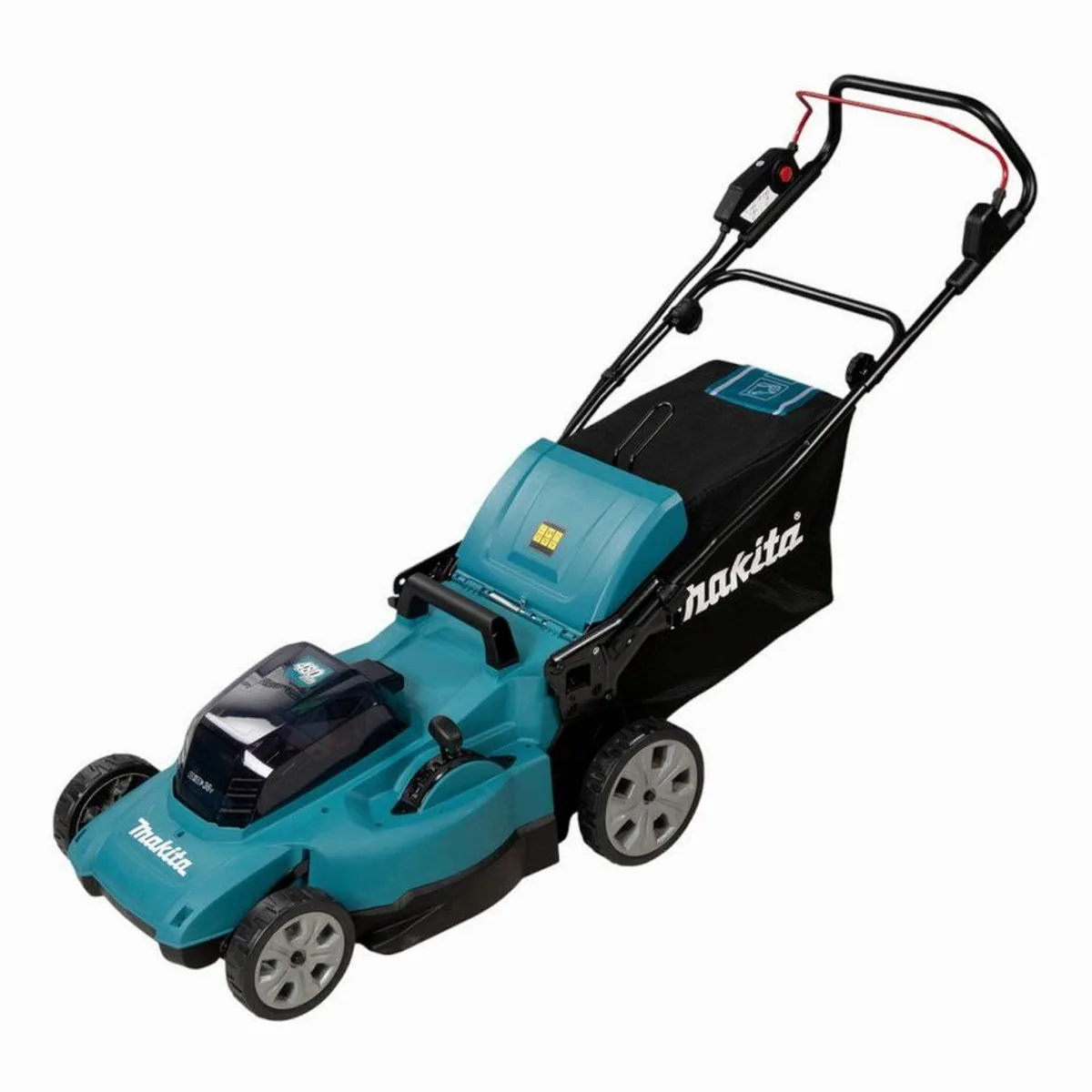 Makita DLM 480 Akku Rasenmäher, geräuscharm, 4-in-1-Funktionalität, ergonomisches Design 2