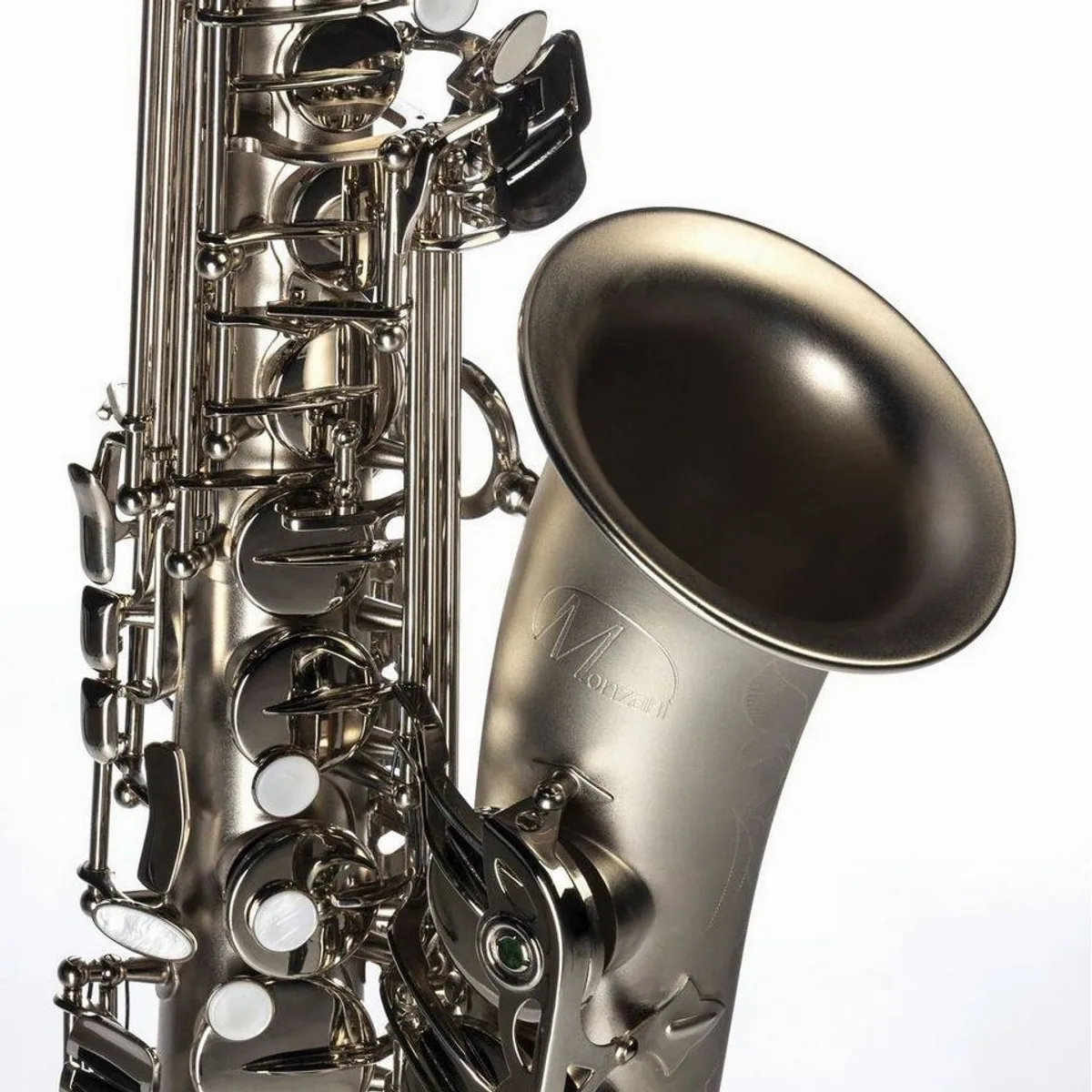 Monzani MZAS-260 Altsaxophon, warmer Klang, massiver Messingkorpus — inkl. Koffer und Mundstück 2