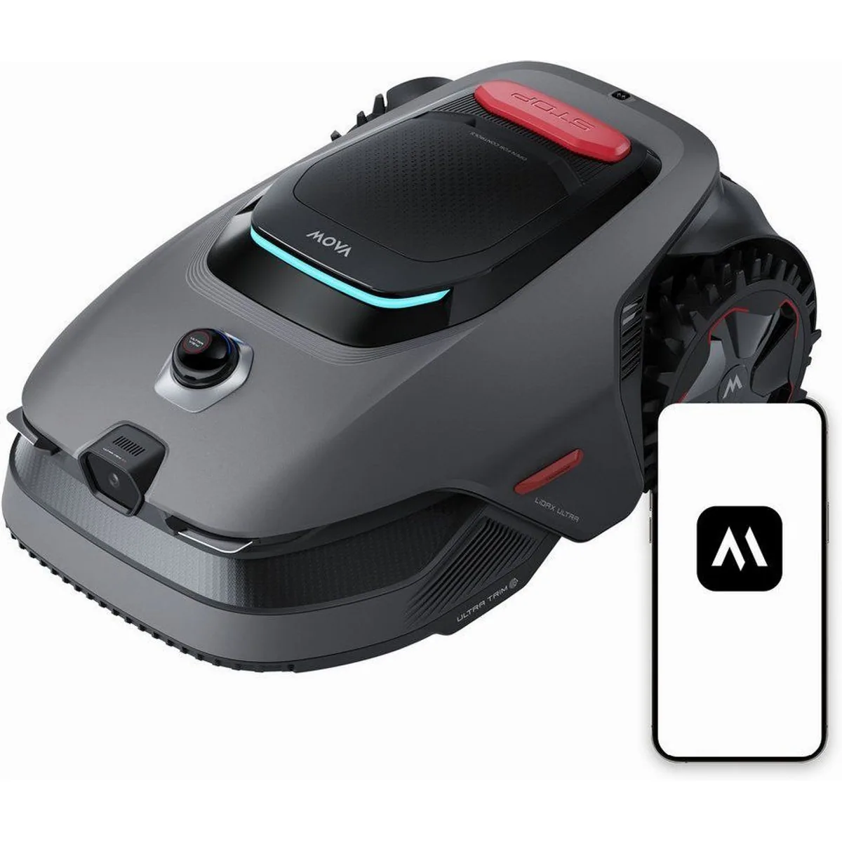 Mova LiDAX Ultra 1200, präzise Navigation, bis 1200 m² Rasenfläche
