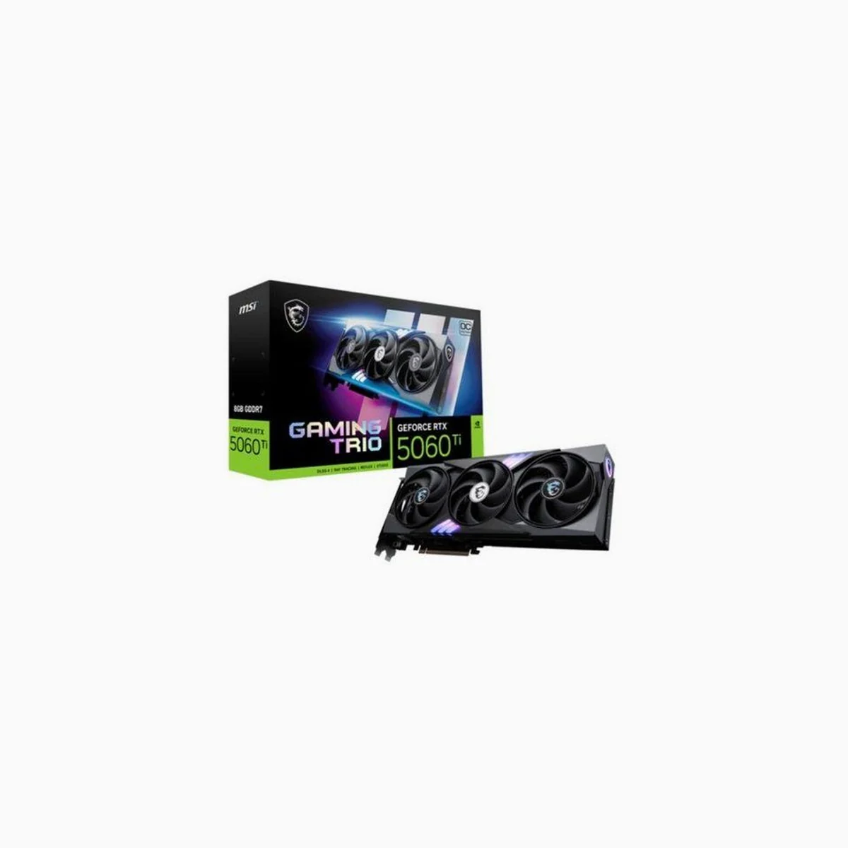 MSI GeForce RTX 5060 Ti 8G GAMING TRIO OC, herausragende Grafikleistung, fortschrittliche Kühlung, leistungsstarke Gaming-Technologie