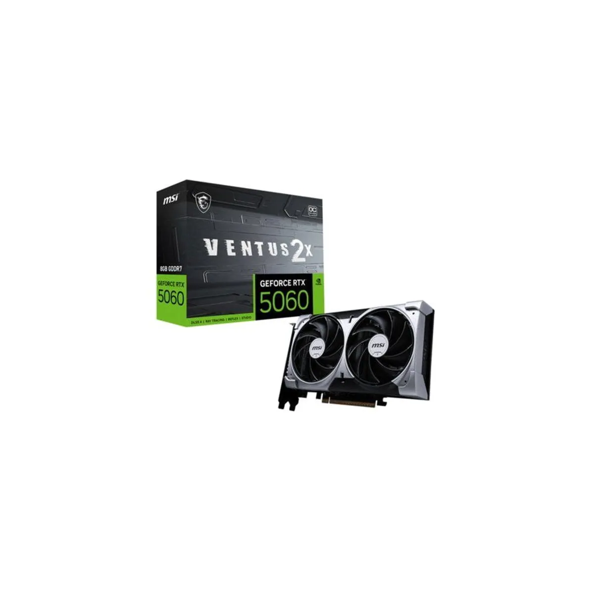MSI GeForce RTX 5060 8G VENTUS 2X OC, hohe Leistung, effiziente Kühlung, erweiterte Gaming-Funktionen