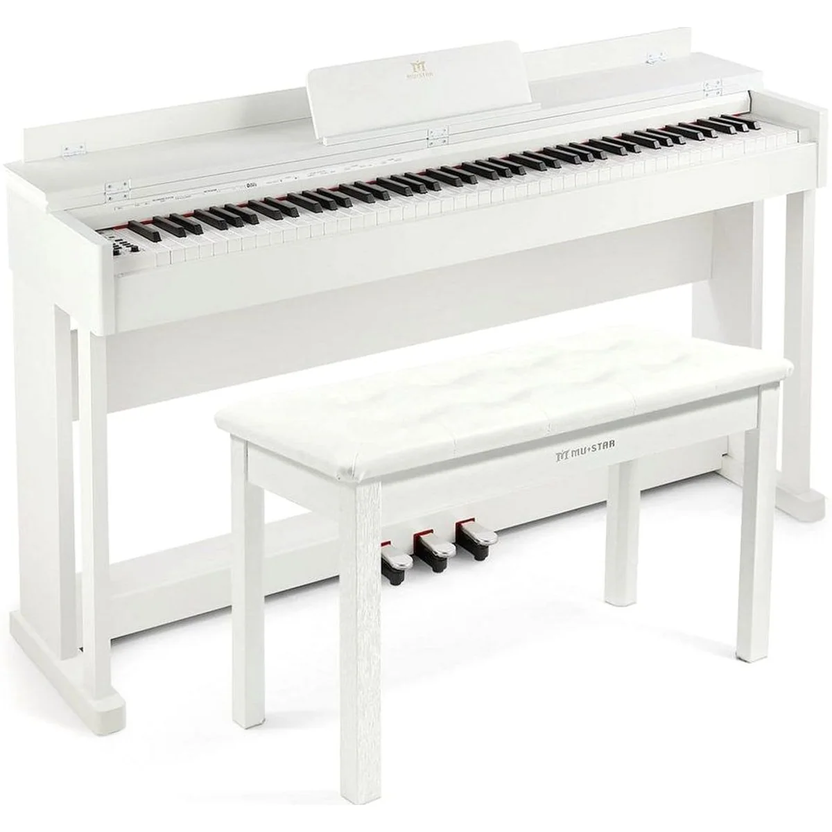 MUSTAR Digitalpiano 88 Tasten, professionelles Spielgefühl, umfangreiche Klangerweiterungen