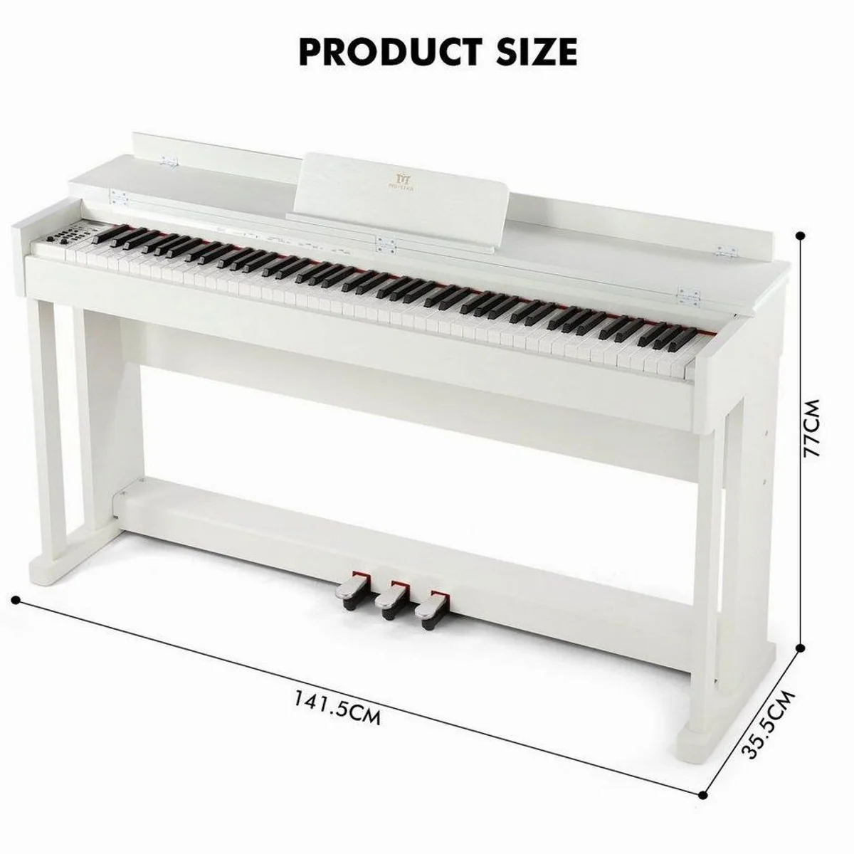 MUSTAR Digitalpiano 88 Tasten, professionelles Spielgefühl, umfangreiche Klangerweiterungen 2