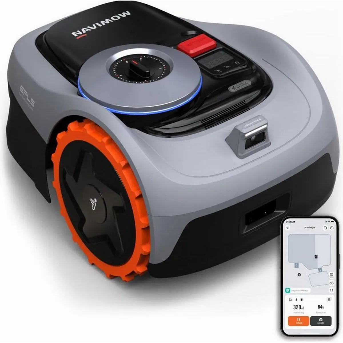 NAVIMOW i105E Rasenmähroboter, kabellose Kartierung, präzise Hinderniserkennung, App-Steuerung