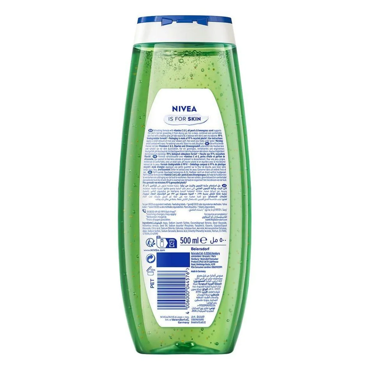 Nivea Duschgel Pflegedusche Lemongrass & Oil, erfrischender Duft, 4 x 500 ml 3