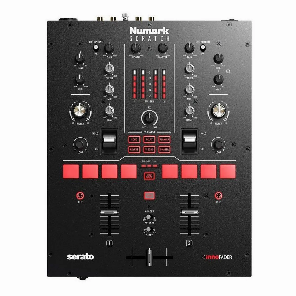 Numark Scratch DJ Controller, 2-Kanal-Mixer, robuster Aufbau, umfangreiche Konnektivität