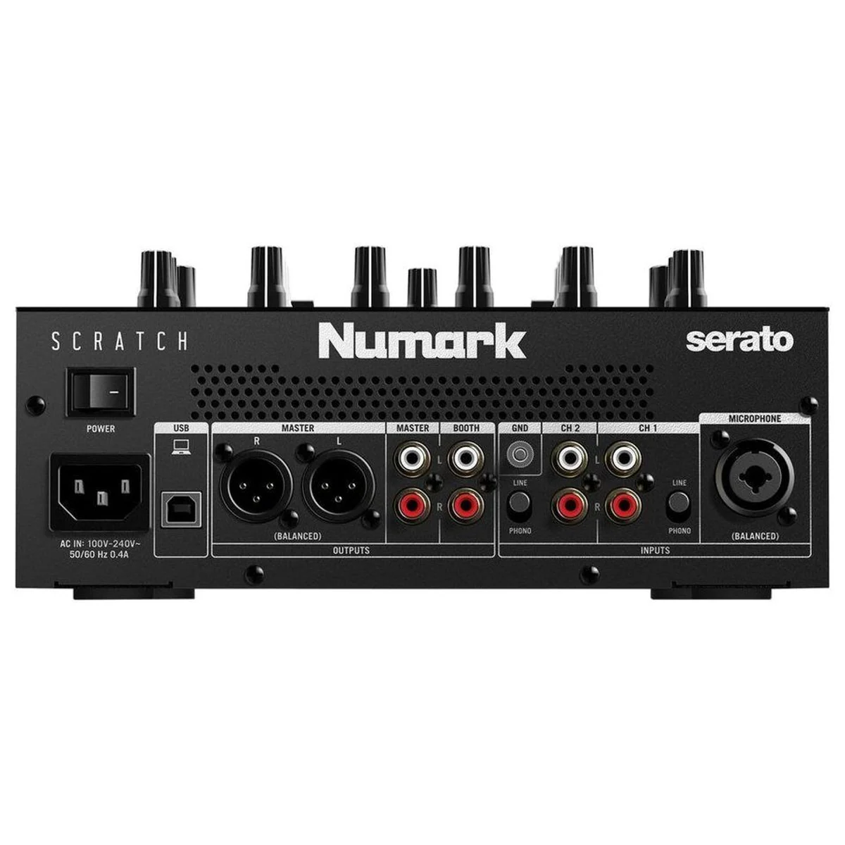 Numark Scratch DJ Controller, 2-Kanal-Mixer, robuster Aufbau, umfangreiche Konnektivität 3