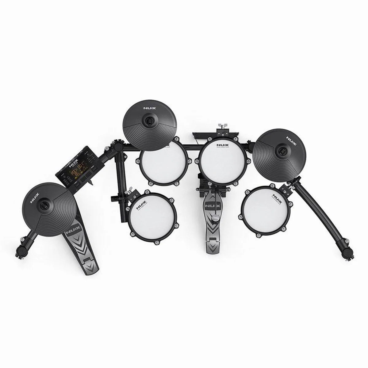 Nux DM-210 E-Drum Set, authentisches Spielgefühl, vielseitige Drummodi, umfangreiches Zubehör 2
