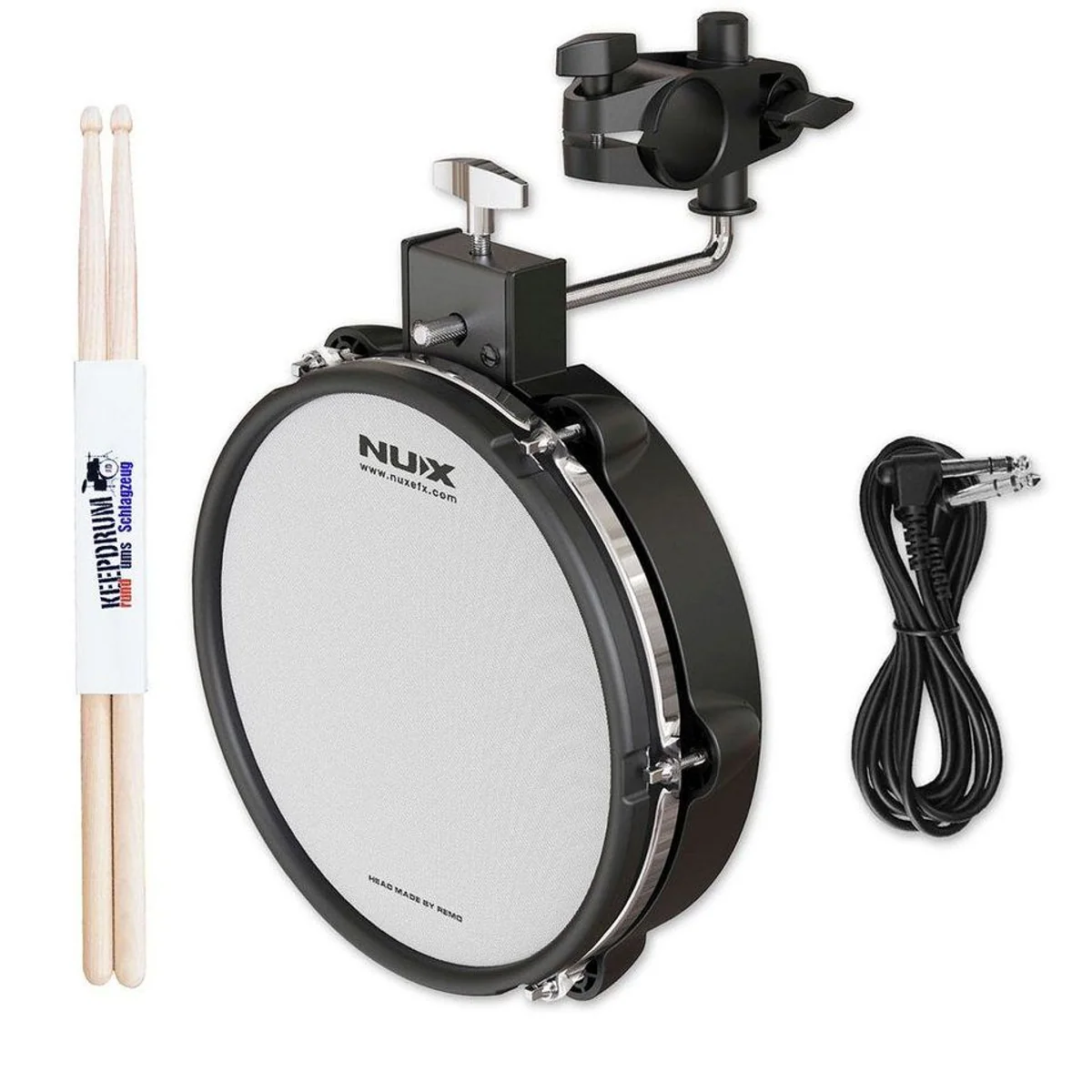 Nux DM-8 E-Drum Schlagzeug, authentisches Spielgefühl, vielseitige Soundmodulation 3