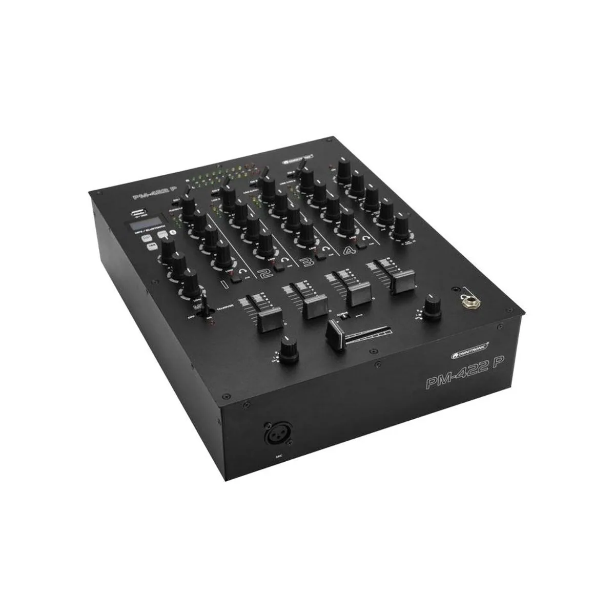 Omnitronic PM-422P DJ-Mixer, 4-Kanal mit Bluetooth und MP3-Player