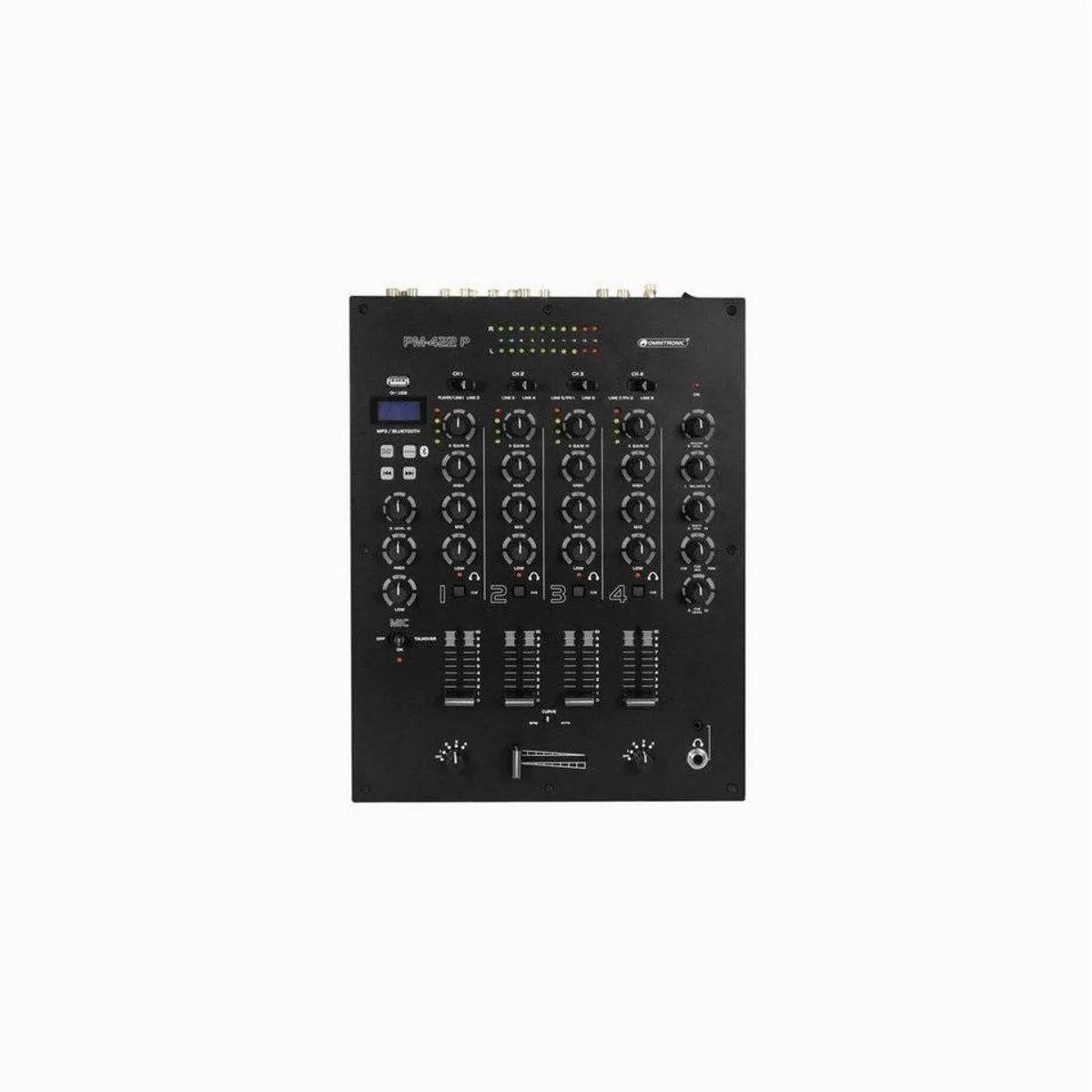 Omnitronic PM-422P DJ-Mixer, 4-Kanal mit Bluetooth und MP3-Player 3