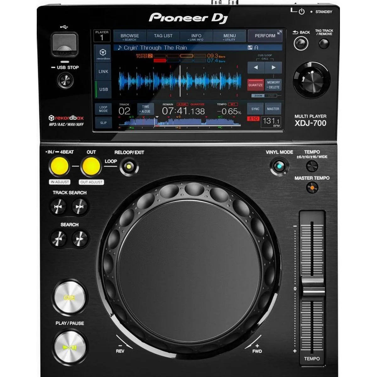Pioneer DJ XDJ-700, kompakter DJ-Controller, flexibles Setup, 7 Zoll LCD-Touchscreen 2