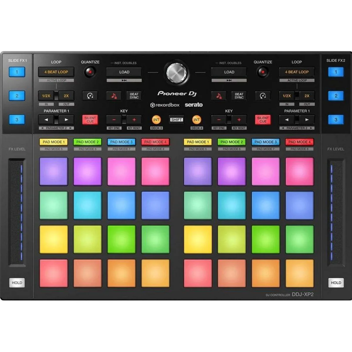 Pioneer DJ DDJ-XP2, Add-On DJ-Controller für rekordbox & Serato DJ Pro, 32 Performance-Pads