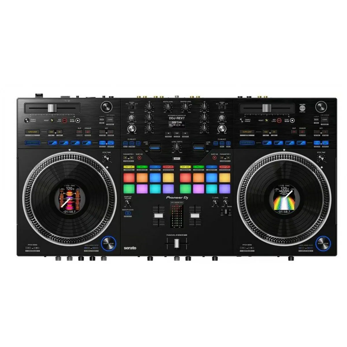 Pioneer DJ DDJ-REV7 DJ Controller, motorisierte Plattenteller, umfangreiche Effekte 2