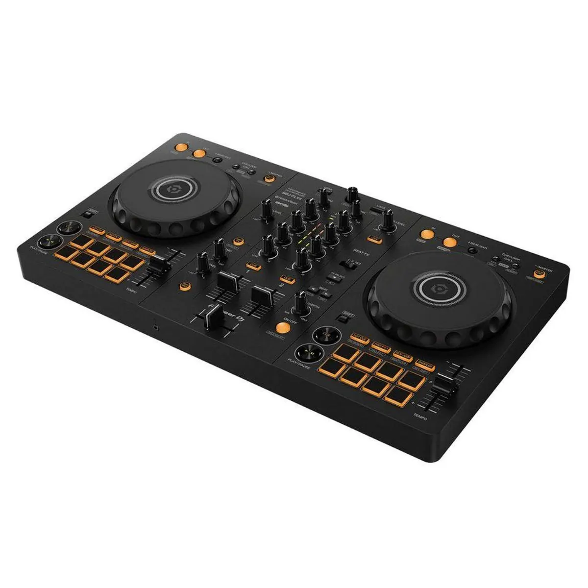 Pioneer DJ DDJ-FLX4 2-Kanal-Controller, intuitives Layout und Streaming-Kompatibilität