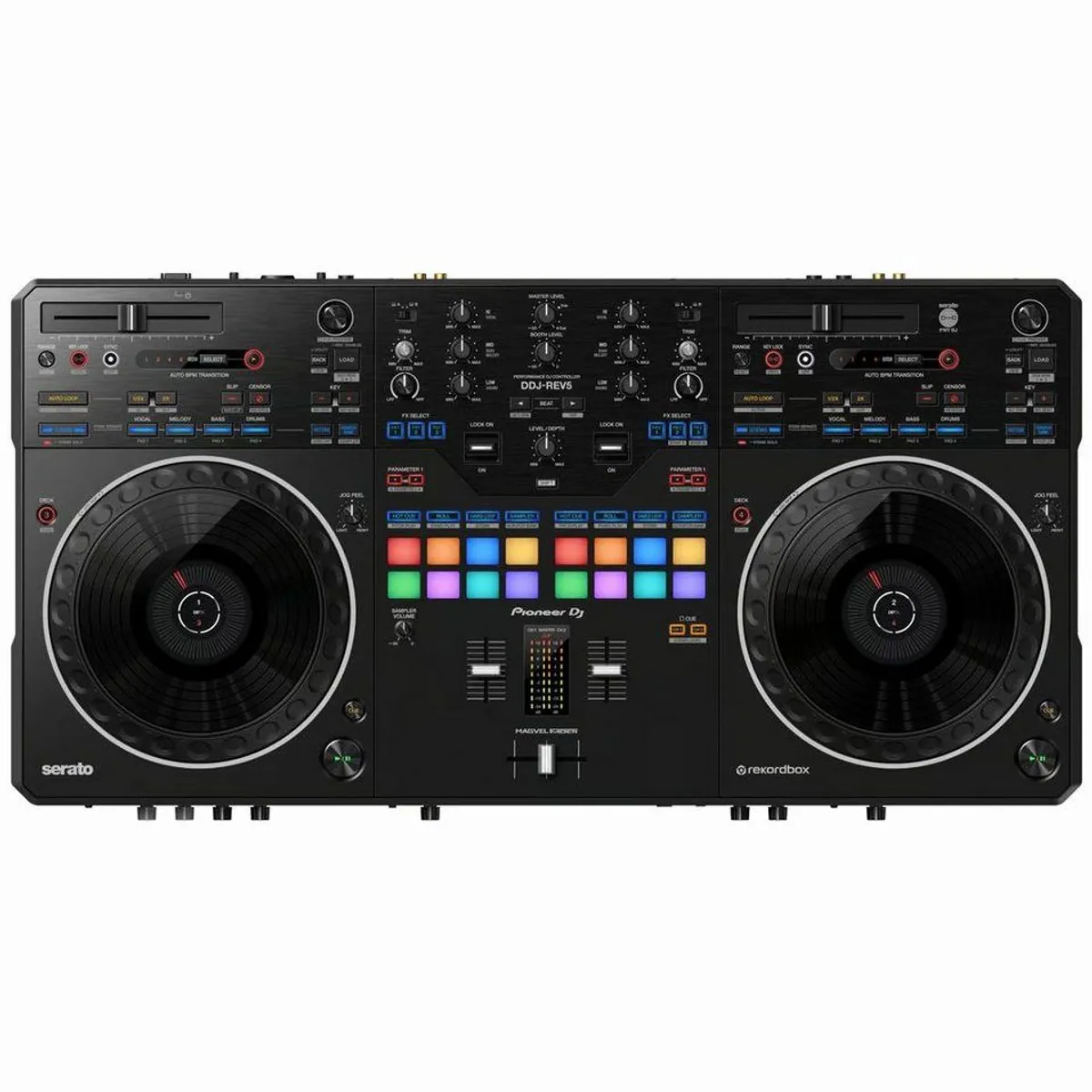 Pioneer DJ DDJ-REV5 Controller, Full-Size Jogwheels, MAGVEL FADER, Stems-Kontrolle 2