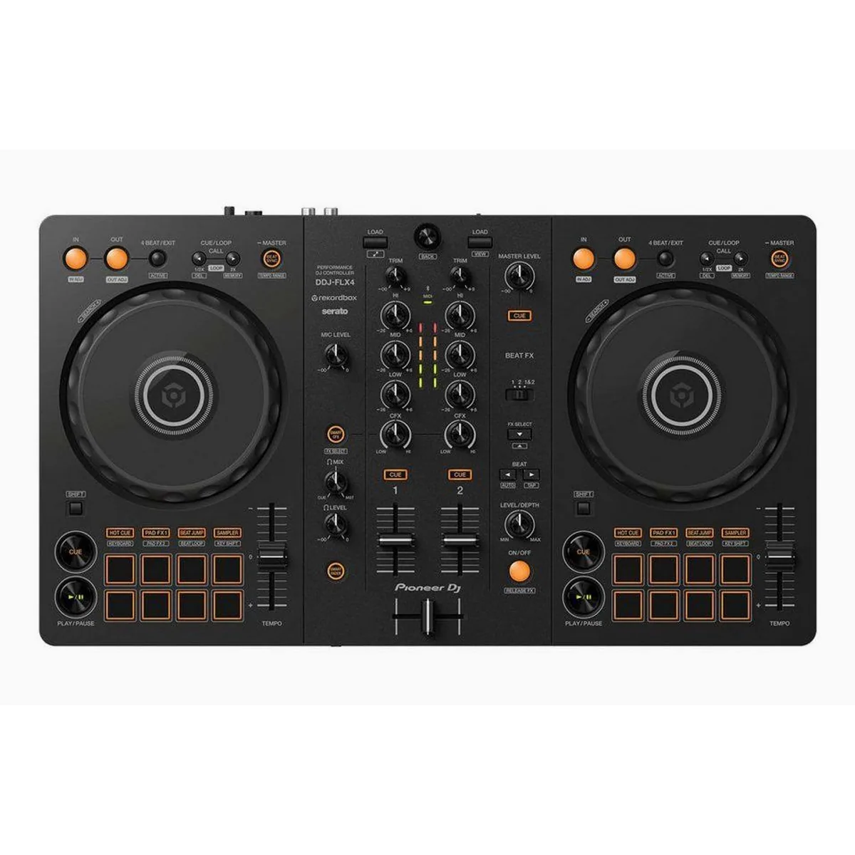 Pioneer DJ DDJ-FLX4 DJ Controller, Benutzerfreundliches Layout und Streaming-Kompatibilität 2