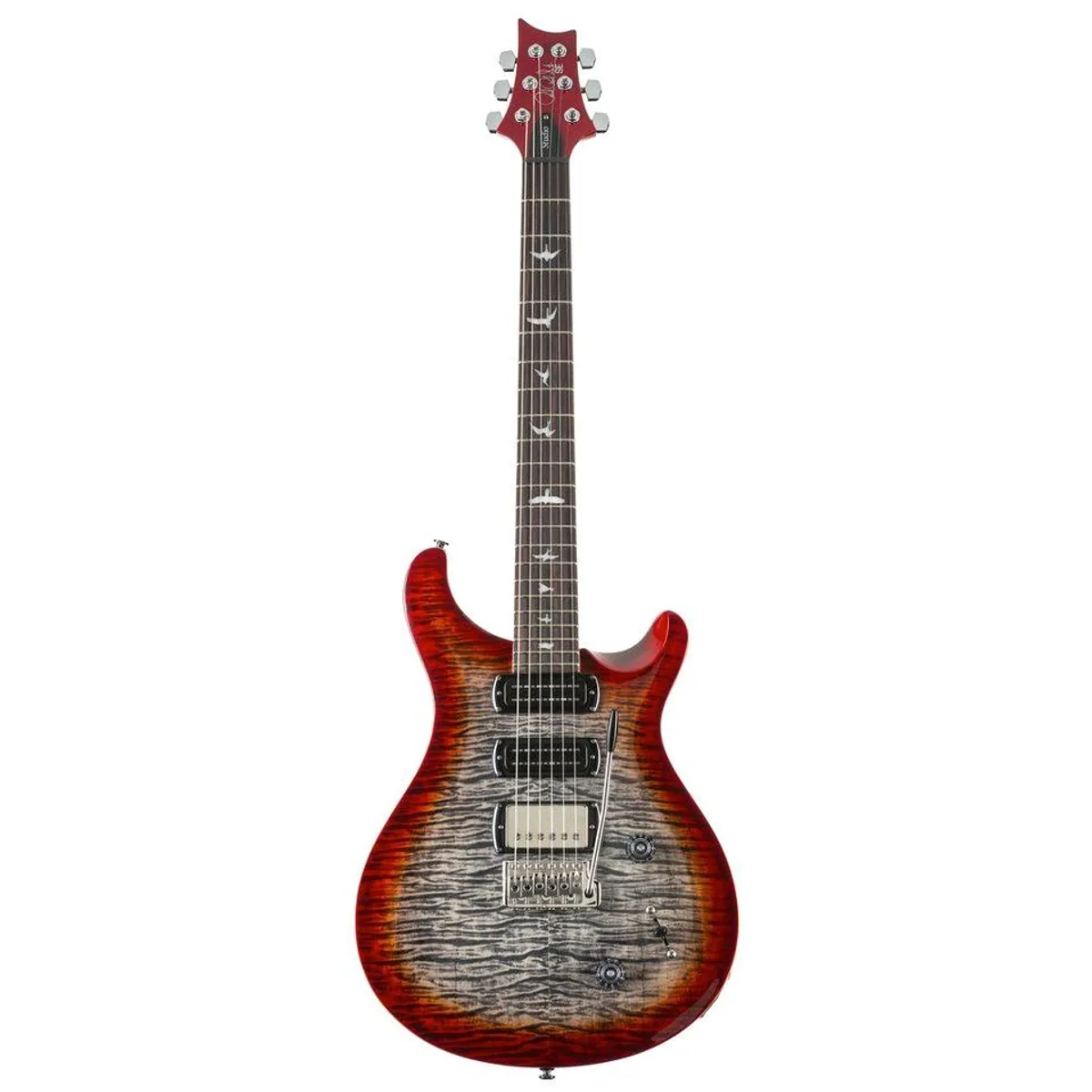 PRS SE Studio Charcoal Cherry Burst, Mahagoni-Korpus, vielseitige Klangpalette — max. 150 Zeichen 2