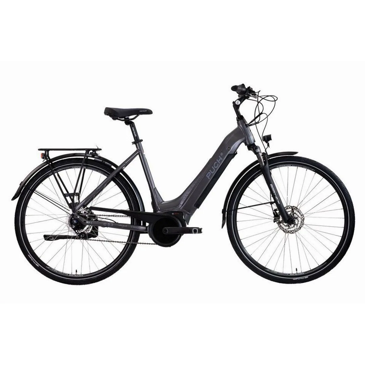 PUCH C5.3 E-Bike Trekkingrad, kraftvoller Bosch Motor, integrierter Akku — 7-Gang Nabenschaltung, 500 Wh, 28"