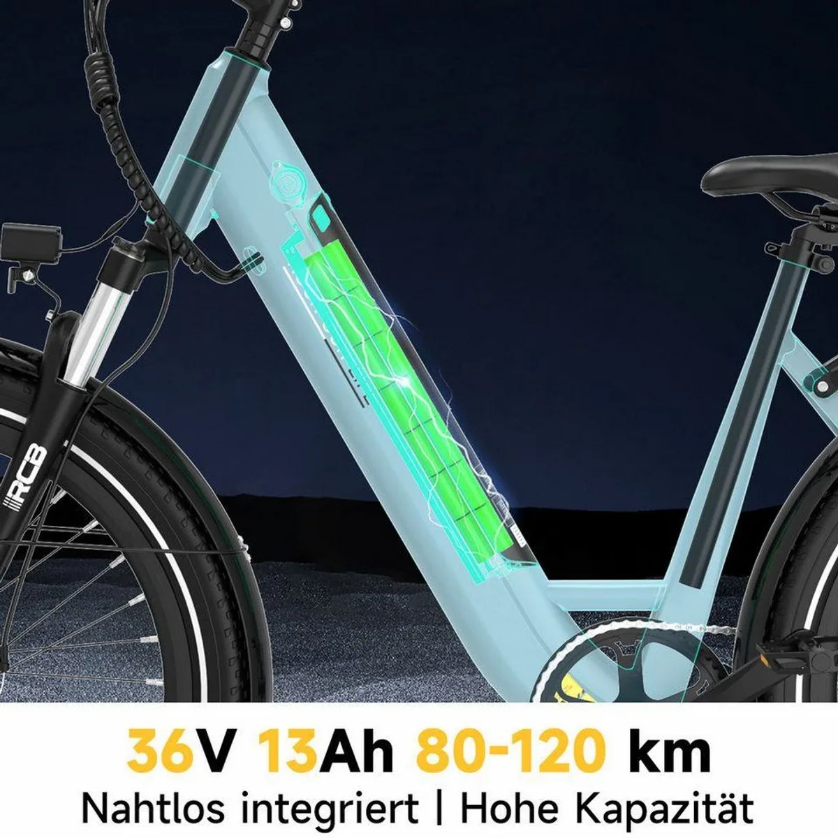 RCB E-Bike Pedelec G6, kraftvoller Motor, smarte Konnektivität, ergonomisches Design 2