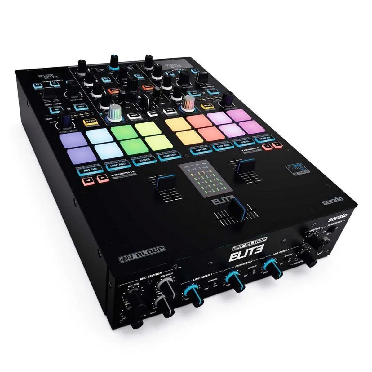 Reloop ELITE DJ Controller, professionelle DVS-Funktionalität, robuste Bauweise 3