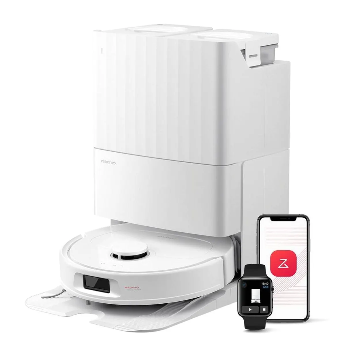 Roborock QV 35S Saugroboter, 10.000 Pa Saugkraft, Wischfunktion, intelligente Hindernisvermeidung