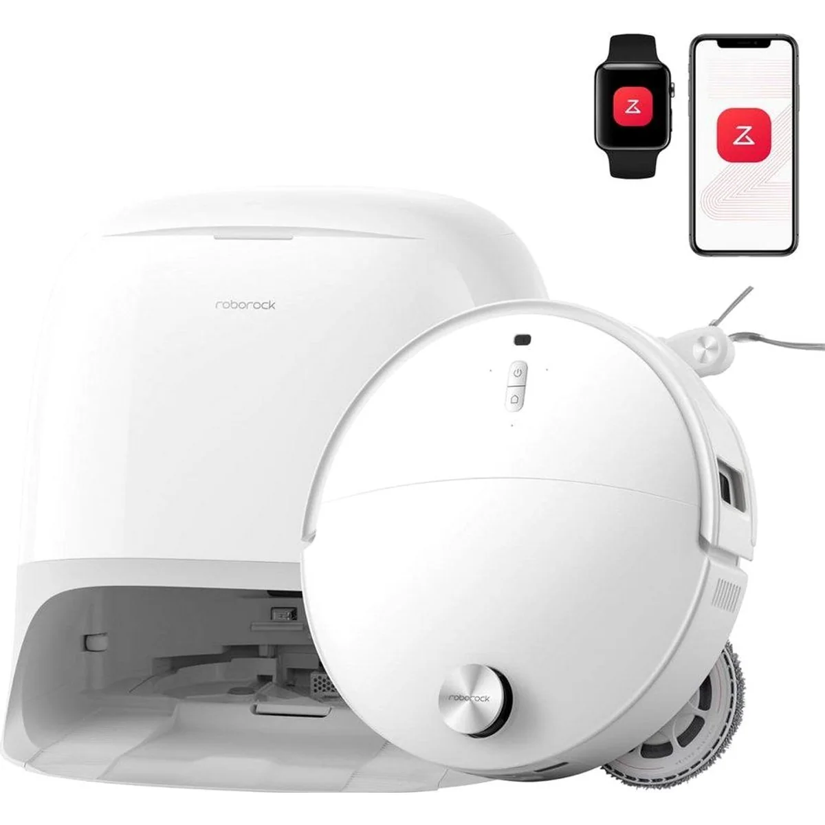 Roborock Qrevo Curv 2 Pro Saugroboter, 25000 Pa Saugkraft, 100°C Heißwasser-Moppwäsche, AdaptiLift Classic