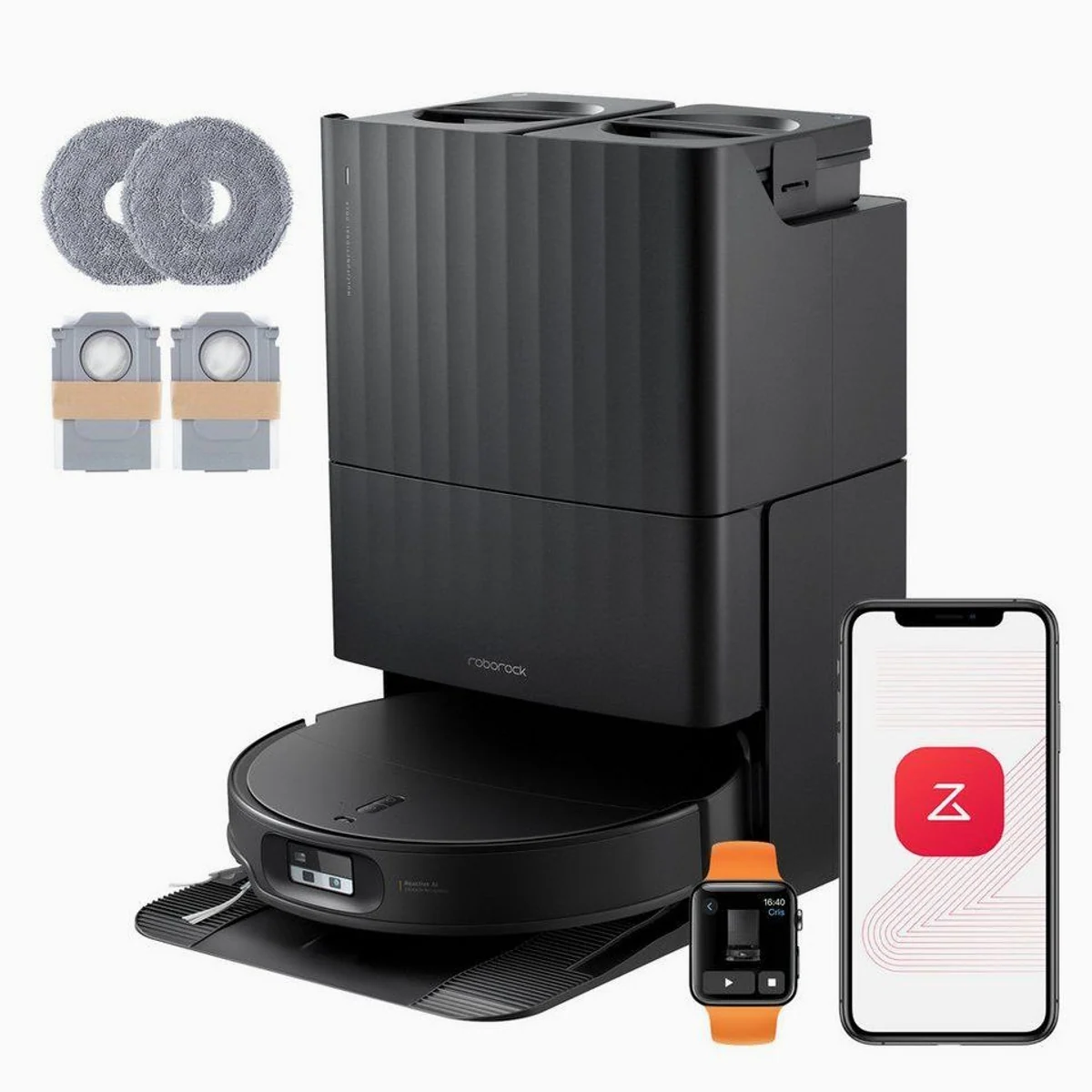 Roborock Qrevo Edge 2 Saugroboter, 25.000 Pa Saugleistung, flexibles Wischsystem