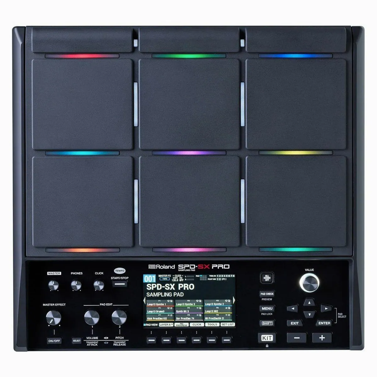 Roland SPD-SX PRO Sampling Pad, Neun hochsensiblen Pads, Farbdisplay, 32 GB Speicher 2