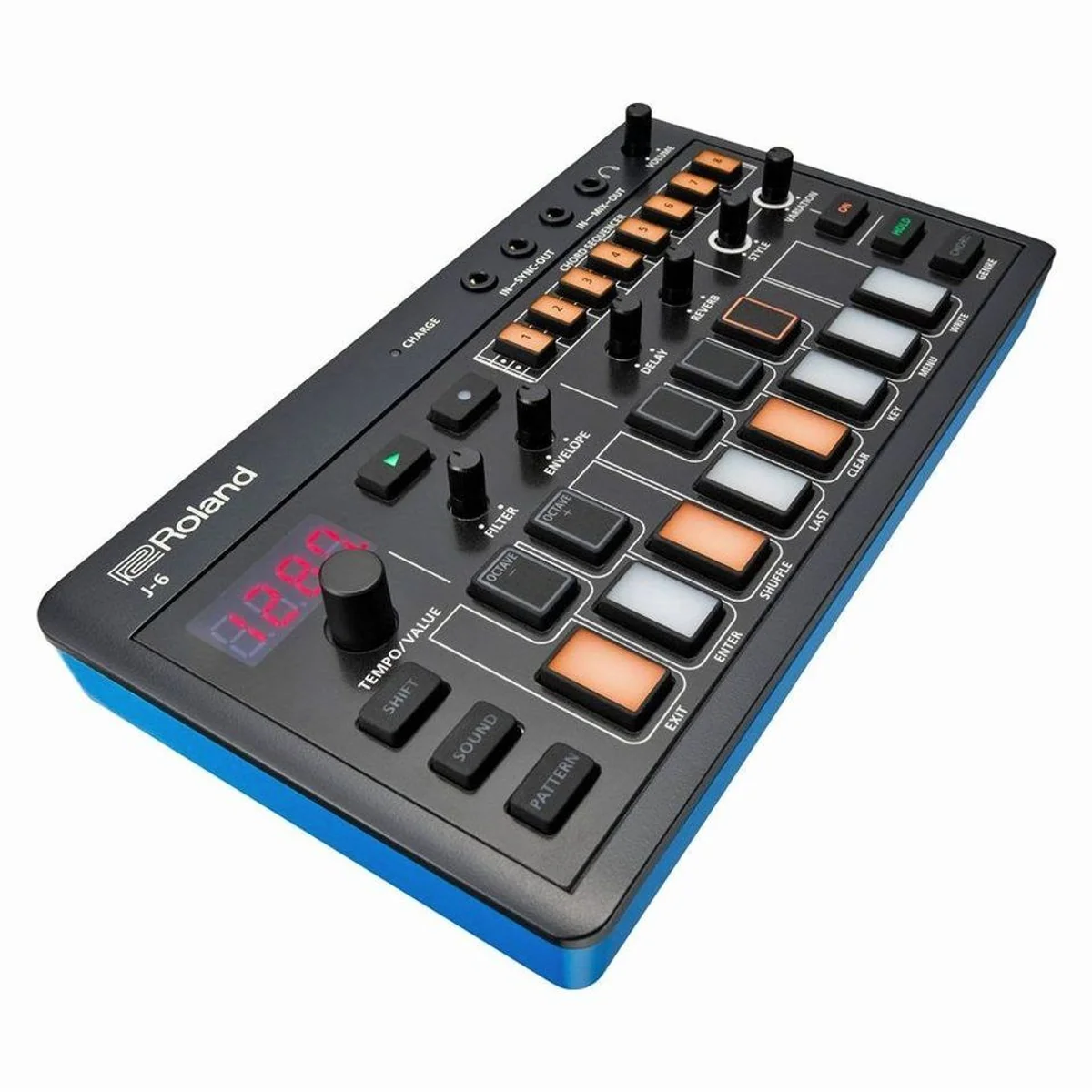 Roland Aira J-6 Chord Synthesizer, mobiles Instrument mit 100 Akkord-Sets und JUNO-60 Sounds 3